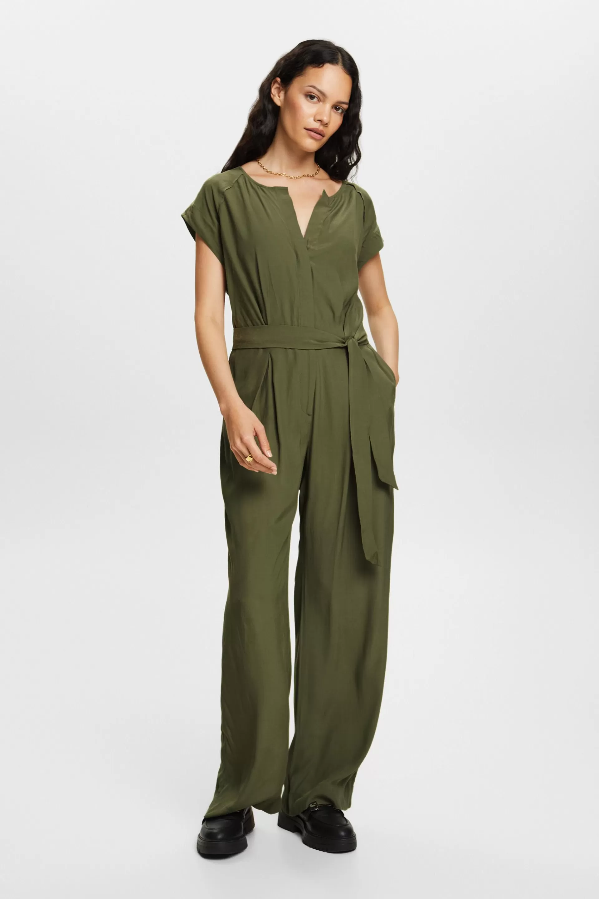 Jumpsuit mit Gürtel-ESPRIT Best