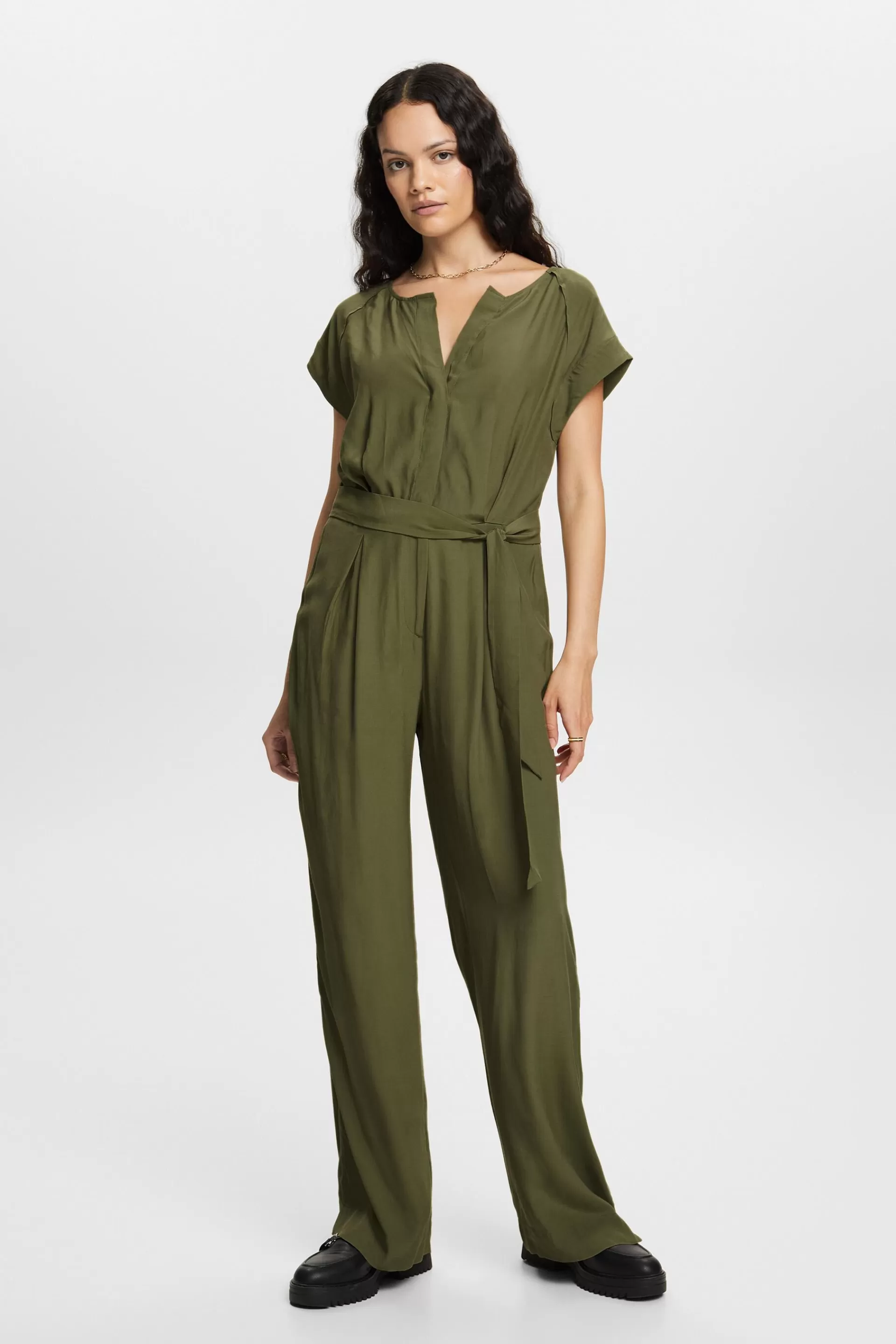 Jumpsuit mit Gürtel-ESPRIT Best