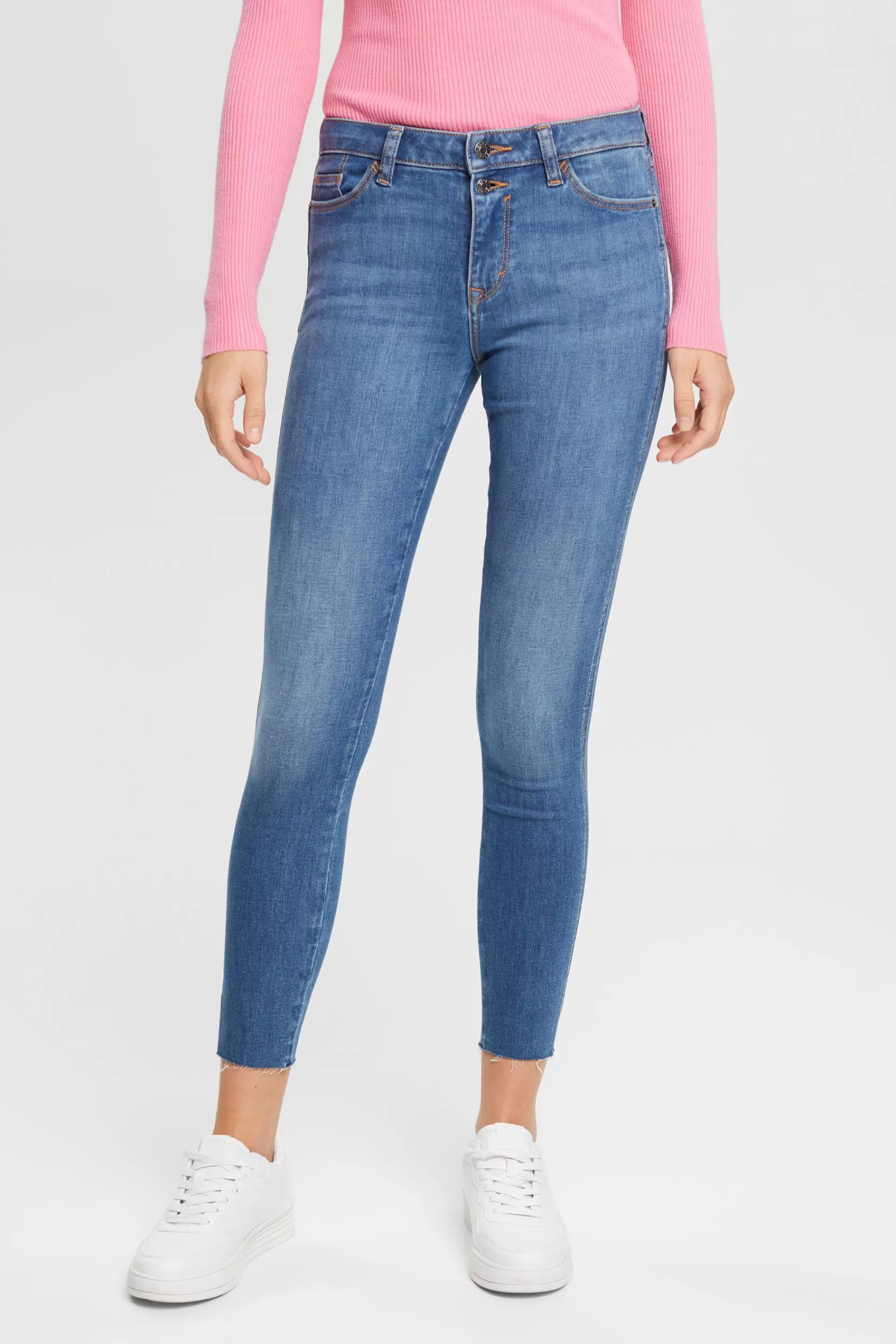 Stretchige High-Rise-Jeans im Skinny Fit-ESPRIT Cheap